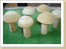 Dekopilze aus Sandstein