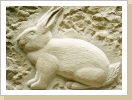 Hase aus Sandstein