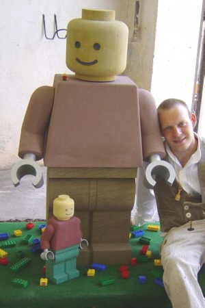 Legomännchen in Stein Legomännchen in Stein